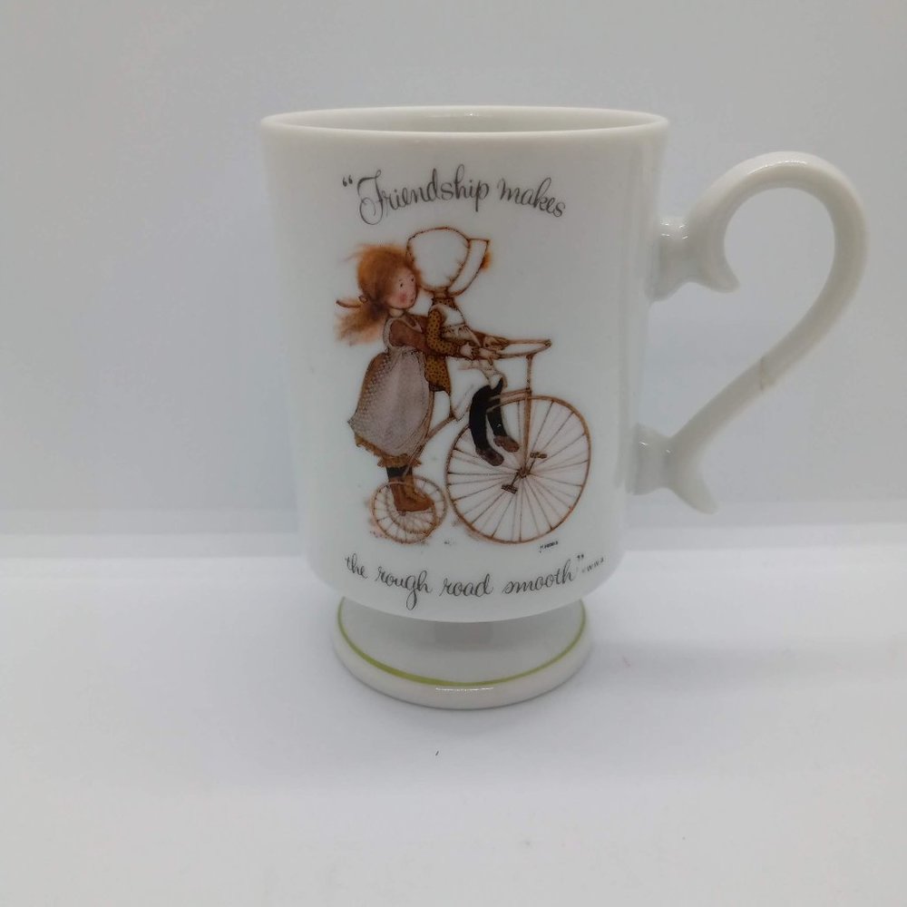 Holly Hobbie ceramic MUG Friendship makes the rough road smooth